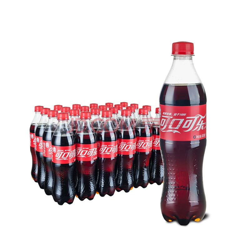 可口可乐 coca-cola 汽水 碳酸饮料 500/600ml*24瓶 整箱装出品 新老