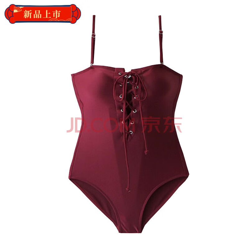 【精选比基尼】大渔泳衣 性感绑带显瘦遮肚小胸三角连体温泉沙滩度假