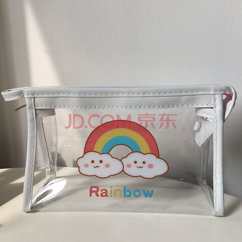 笔袋女生简约小学生初中透明笔袋文具大容量铅笔袋男【推荐】 云朵