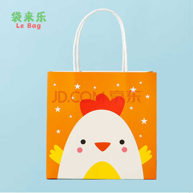 10个可爱卡通礼品袋儿童手提袋幼儿园零食纸袋生日满月糖果包装袋