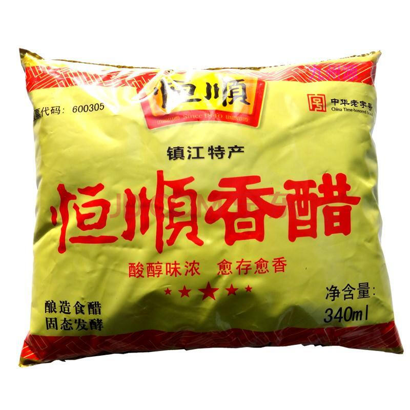 恒顺香醋 袋食堂饭店用醋 340ml*袋 多规格 多镇江恒顺 袋装香醋 一箱