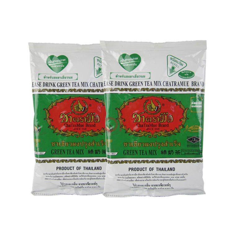 泰国原装进口 手标泰式茶thai tea mix泰国泰式奶茶绿茶200克2包 绿茶