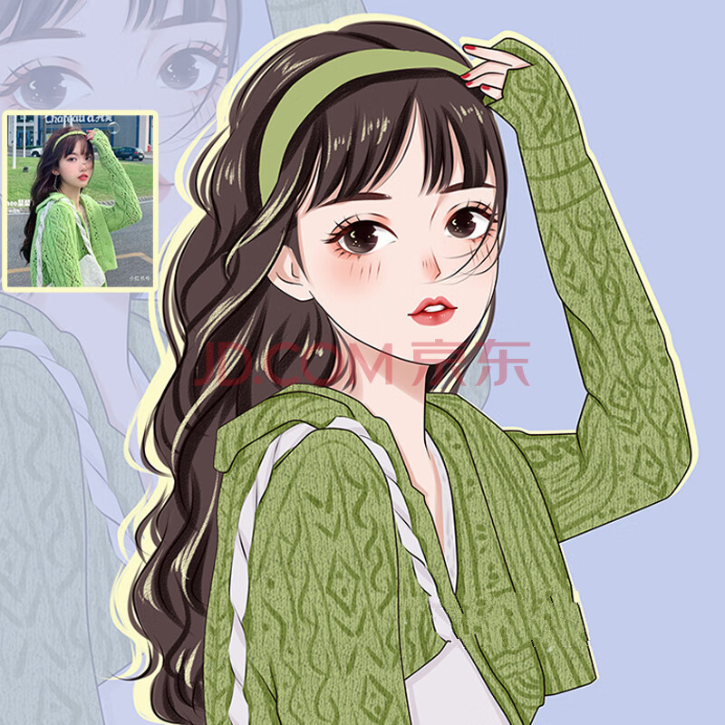 手绘头像定制微信头像画情侣真人照片动漫画卡通设计原创画师约稿