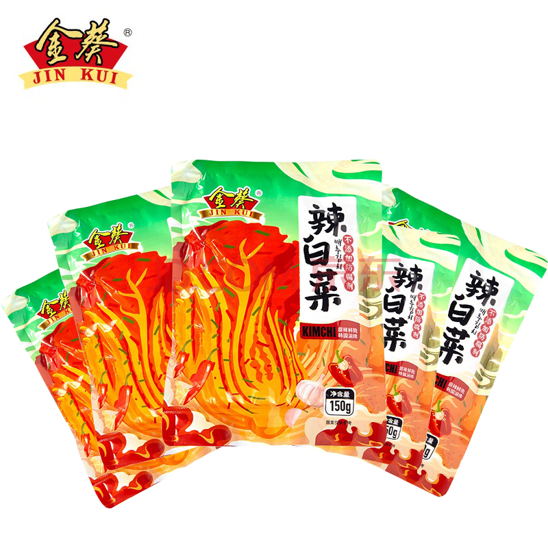金葵国产辣白菜韩式风味朝鲜族泡菜下饭咸菜酱料东北辣白菜 750g