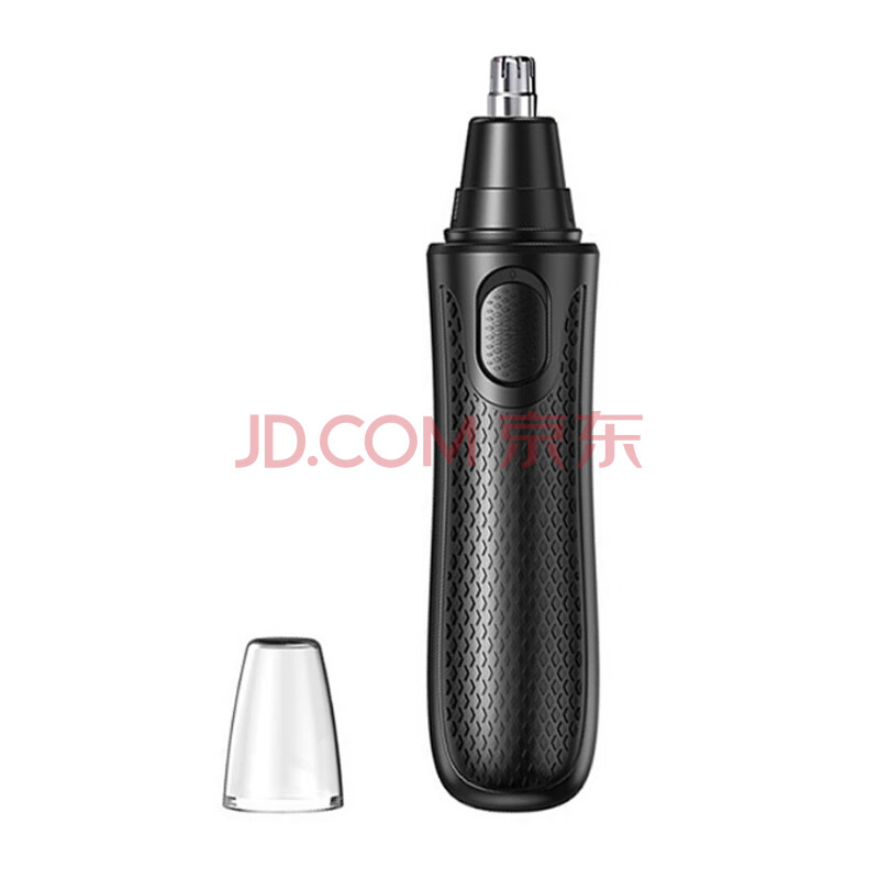 伯忠电动鼻毛修剪器电动剃鼻毛器男女用自动剃耳鼻毛剪黑色便携干电池鼻毛修剪器父亲节礼物送礼 防滑黑