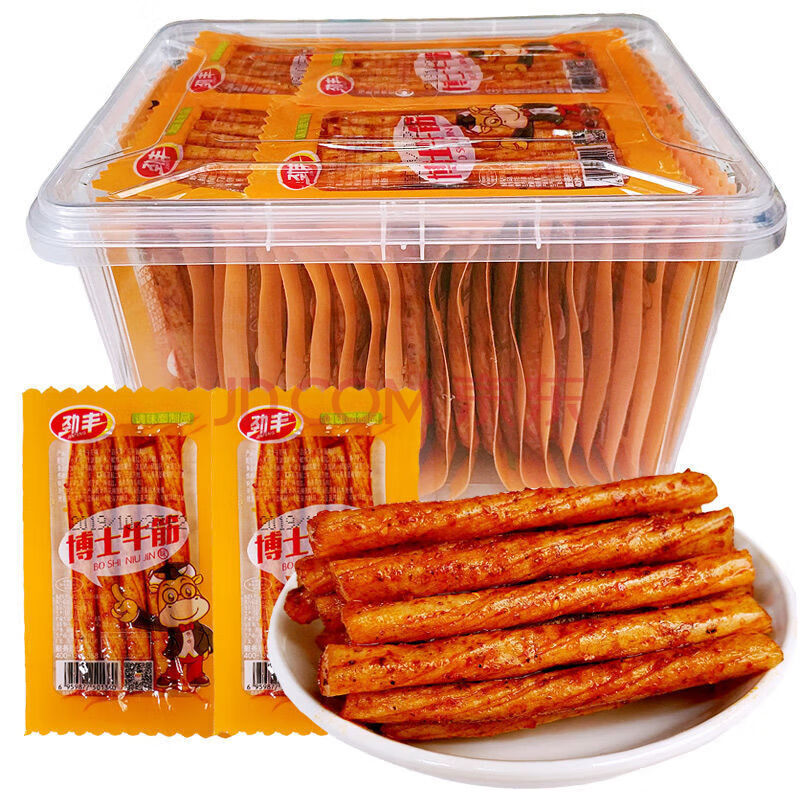 劲丰博士牛筋辣条辣片小吃80儿时怀旧麻辣小零食休闲食品面筋 博士牛筋(10包)默认