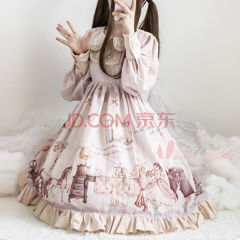 洛丽塔洋装正版lolita日常话街道轻lo软妹连衣裙 话op