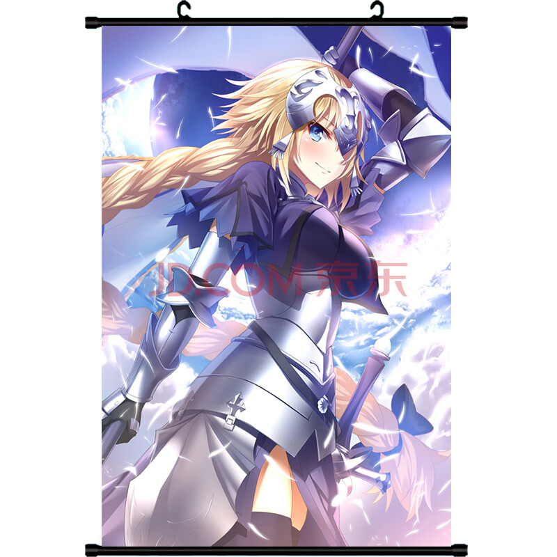 fate/fgo 黑白圣女贞德挂画海报 二次元动漫游戏周边定制卷轴超大 a