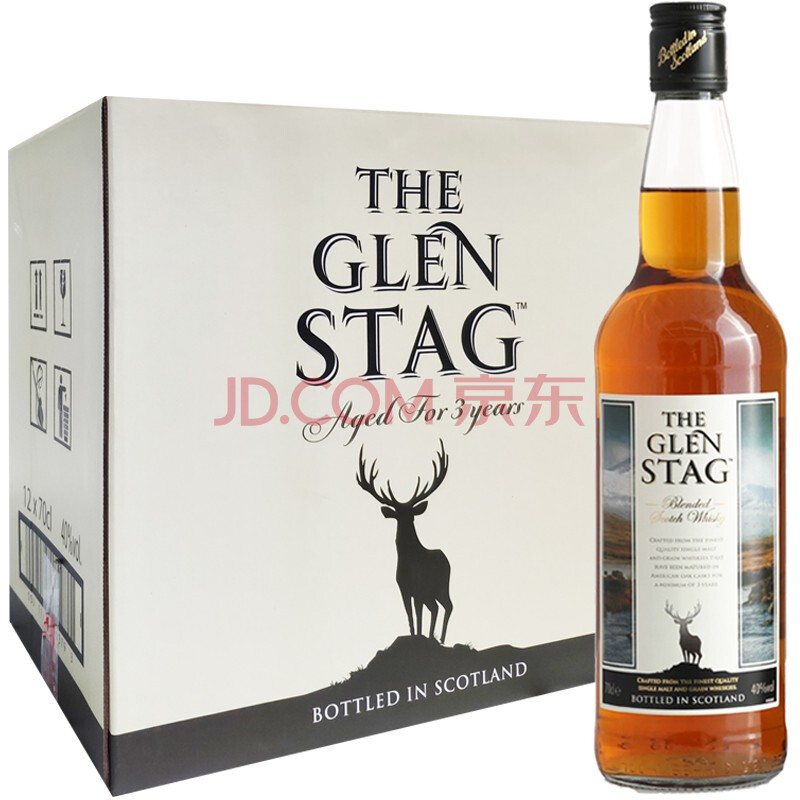 洋酒 英国进口the glen stag 格兰萨戈苏格兰威士忌40