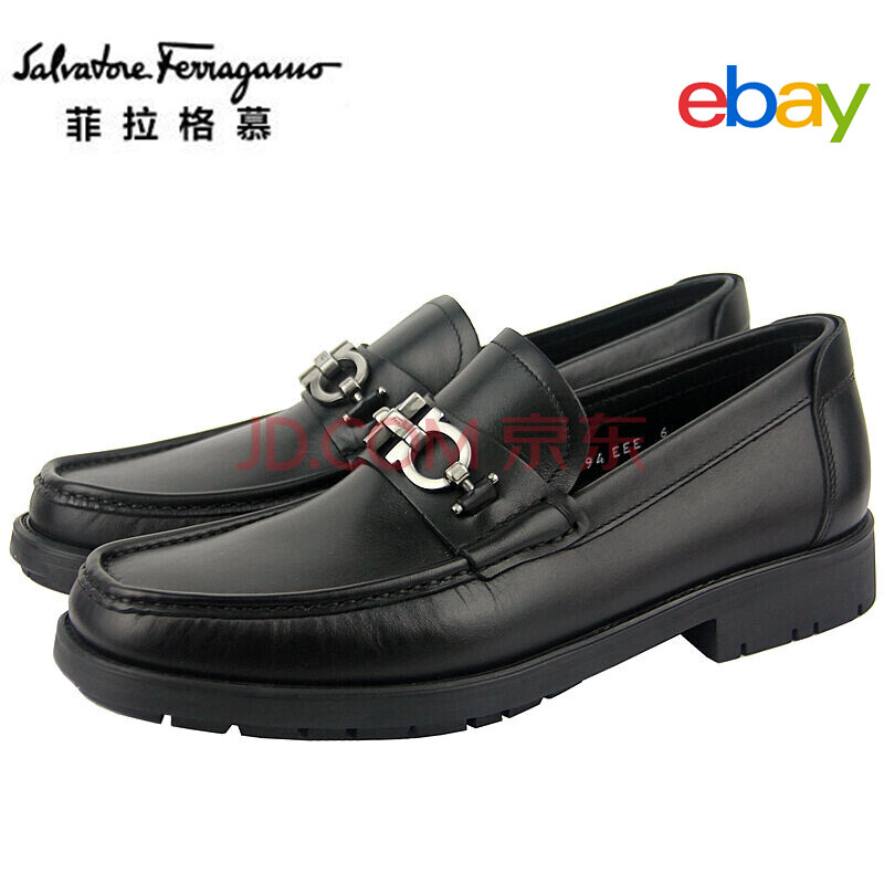 È«Çò¹º ¡¾eBay¾«Ñ¡¡¿Salvatore Ferragamo ·ÆÀ¸ñĽ ÄÐÊ¿ÐÝÏÐÆ¤Ð¬ 0390528-CALF-NERO US5