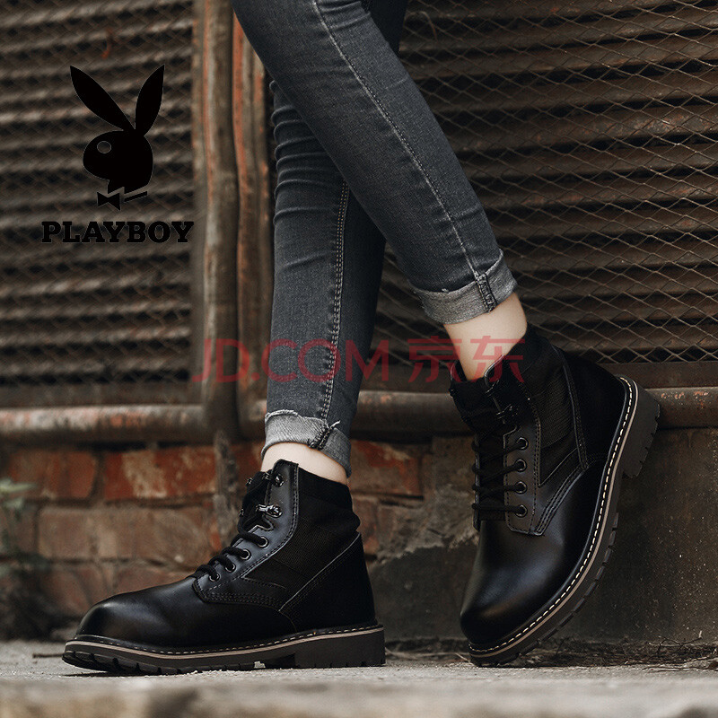 PLAYBOY »¨»¨¹«×Ó 2018´º¼¾Ð¿î¸ß°ï¼ÓÃÞ¹¤×°Ð¬ÄÐÍ·²ãţƤÄÐÑ¥Ôö¸ß¾üÑ¥ ËÍÕ½ÀÇÏîÁ´ 07ºÚÉ«Çé 38