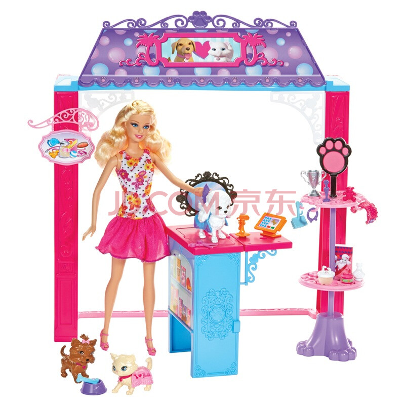 【京东超市】芭比(barbie)马里布商店(带娃娃)bdf49