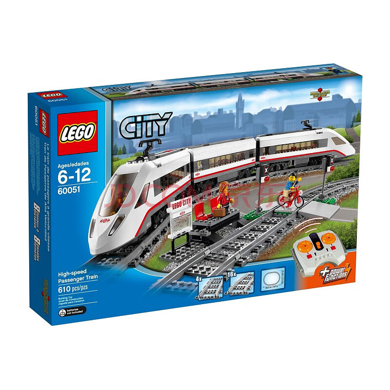 乐高 玩具 城市组 city 6岁-12岁 高速客运列车 60051