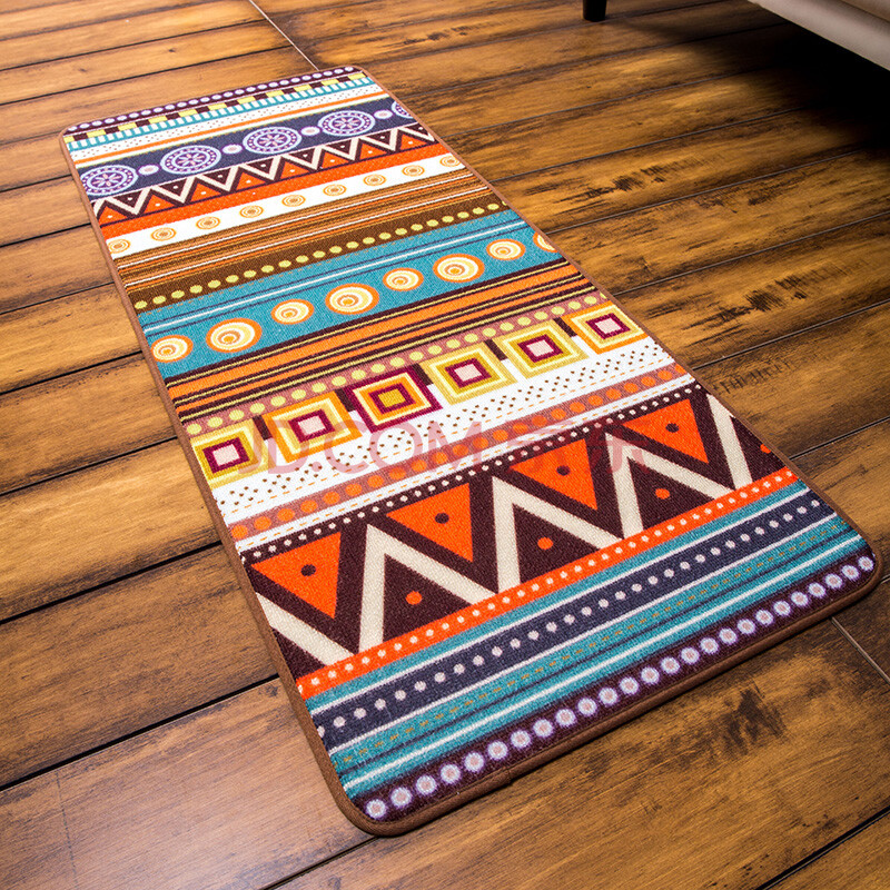 毯客民族风系列长条地毯 时尚印第安花纹地毯 床边厨房拉门地垫 酋长