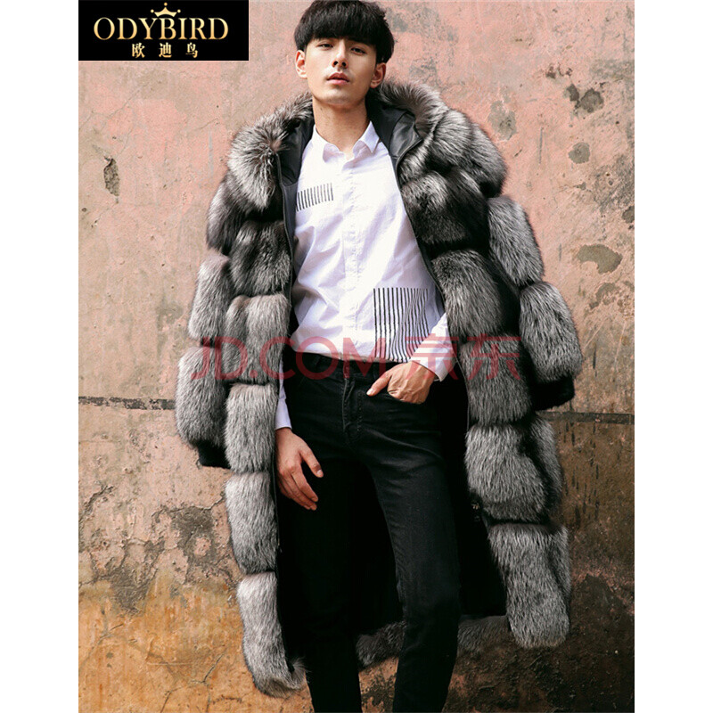 ODYBIRDÆ·ÅÆÄÐ×° Ë®õõëƤëһÌåõõƤ´óÒÂ2017п¼¾ºüÀêëƤ²ÝÍâÌ׳¤¿îÁ¬Ã± Òøºü±¾É« M