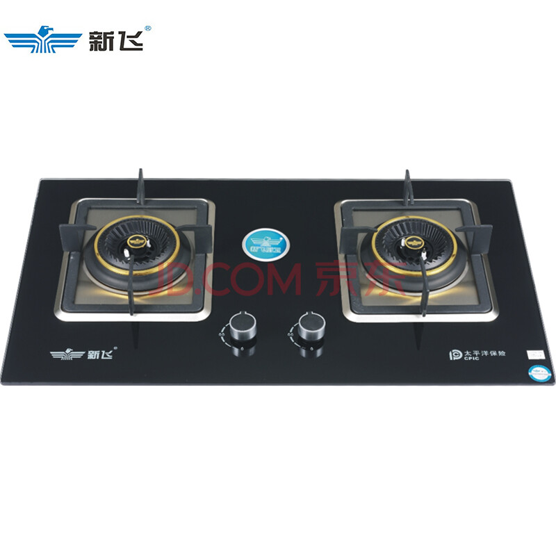 新飞(frestec)上进风燃气灶 铜火盖大火力煤气灶 台式嵌入式两用灶具