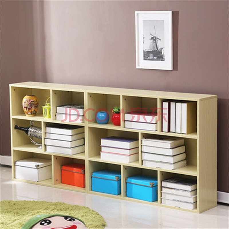 式家具diy组合书台儿童书架收纳格子置物柜展