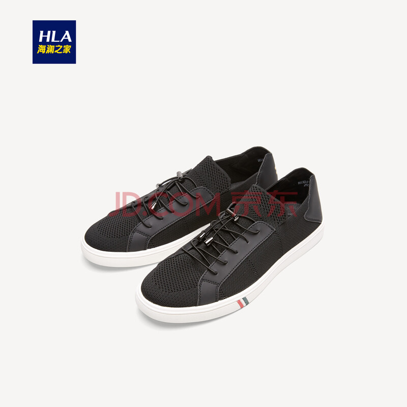 HLAº£À½Ö®¼ÒÏâÆ´²¼ÃæÐÝÏÐЬ2018´º¼¾ÐÂÆ·ÊæÊÊÍ¸ÆøÄÐÊ¿±à֯ЬHSXDJ1E043A ºÚÉ«ÏâÆ´46 42