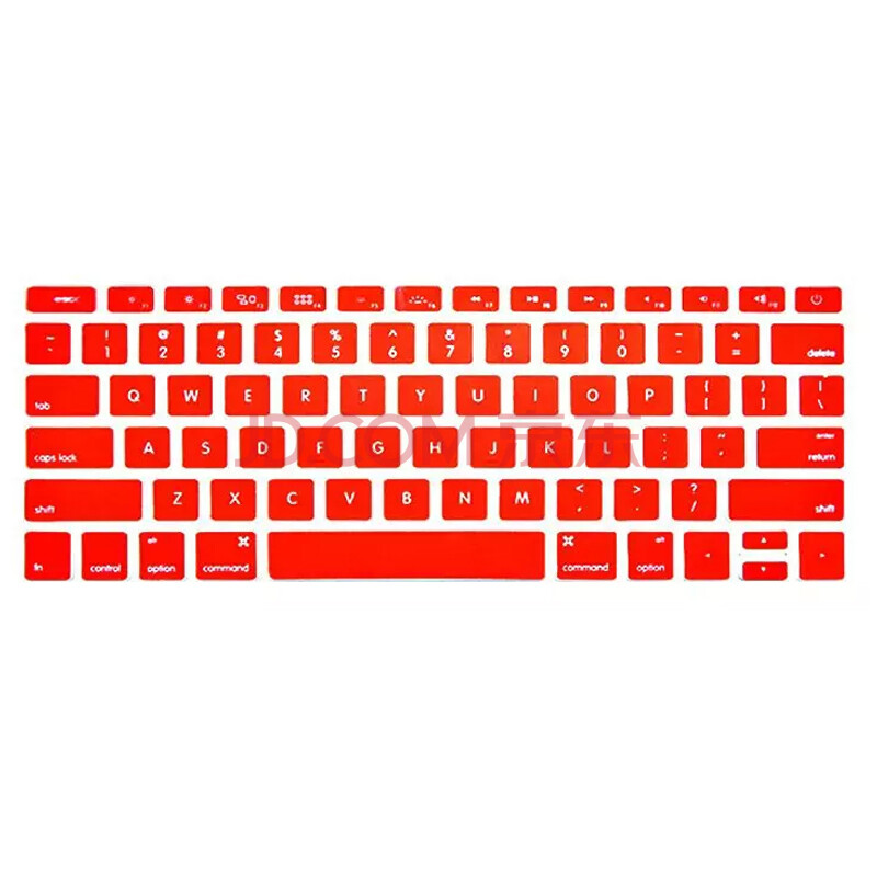 daigali macbook 笔记本键盘贴膜 air pro 苹果电脑键盘彩色贴膜 红色
