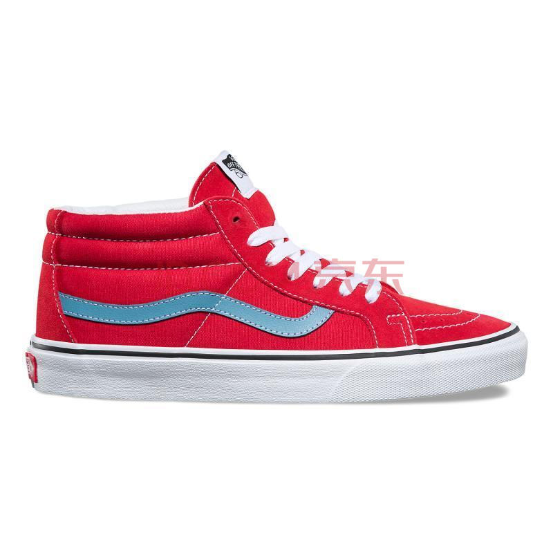 È«Çò¹º VANS·¶Ë¹ÄÐЬÔ˶¯Ð¬»¬°åЬÖаïÐÝÏÐЬSK8-MidÆåÅÌ¿îMV8Q8C Rococco Red/Adriatic Blue 10.0 Men = 11.5 Women