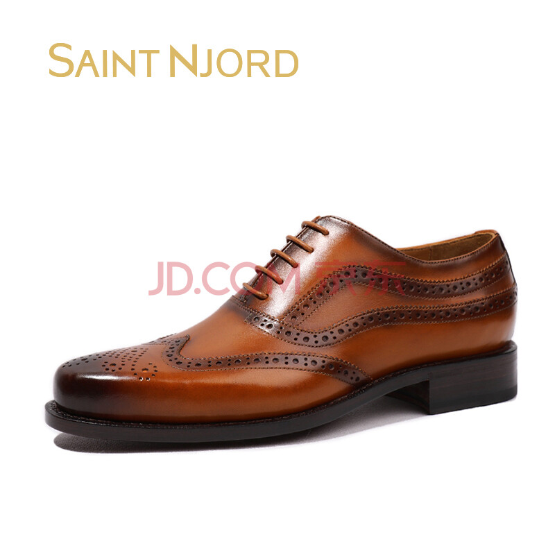SAINTNJORD/Ê¥ÄáÔ¼µÂ ¹ÌÌØÒìÊÖ¹¤ÄÐÆ¤µ×Ь²¼Âå¿Ëµñ»¨Å£½òЬÄÐÊ¿ÉÌÎñÕýװƤЬ ½ðרɫ ¸ß¼¶¹ÌÌØÒìÑØ·ì¹¤ÒÕ