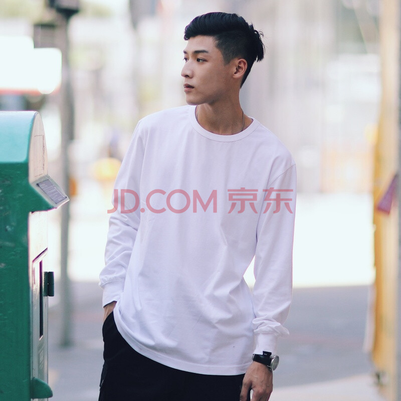 PSO Brand 17AW Ô´´³±ÅÆ´¿ÃÞÂÝÎÆÊøÐä¿Ú¼òÔ¼»ù´¡´òµ×³¤ÐäTEEÄÐ ÏóÑÀ°× L