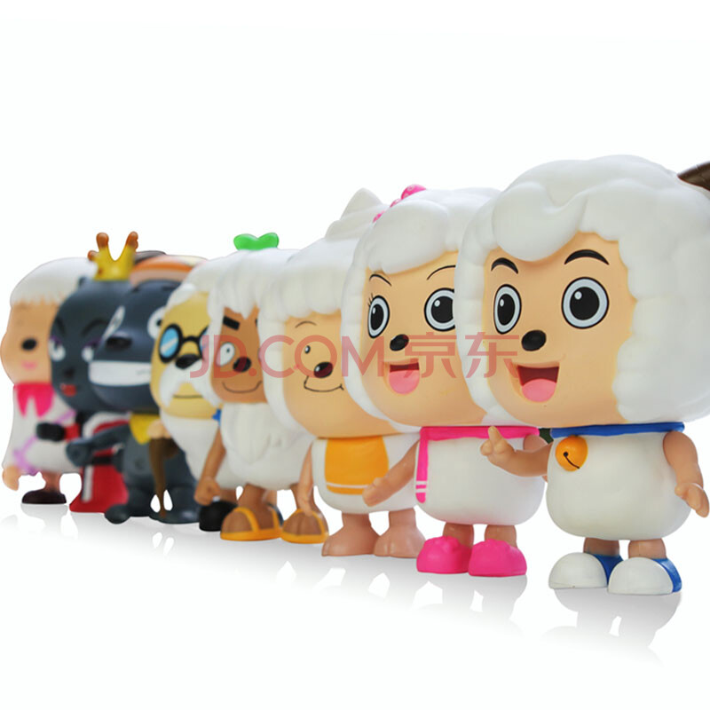 喜羊羊与灰太狼全家福套装 儿童玩具喜羊羊公仔 喜洋洋玩偶简装