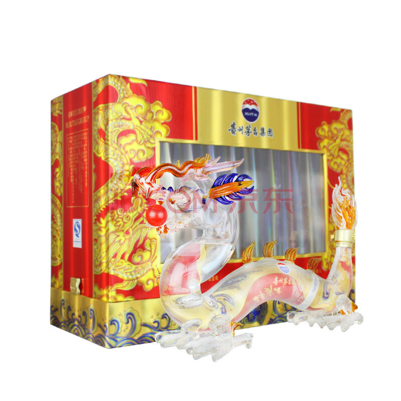 百年盛世玉液酒 龙耀中华玻璃龙 1000ml