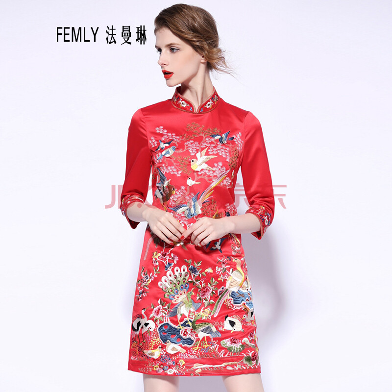 大码女装刺绣蕾丝改良旗袍怎么样 哪款好