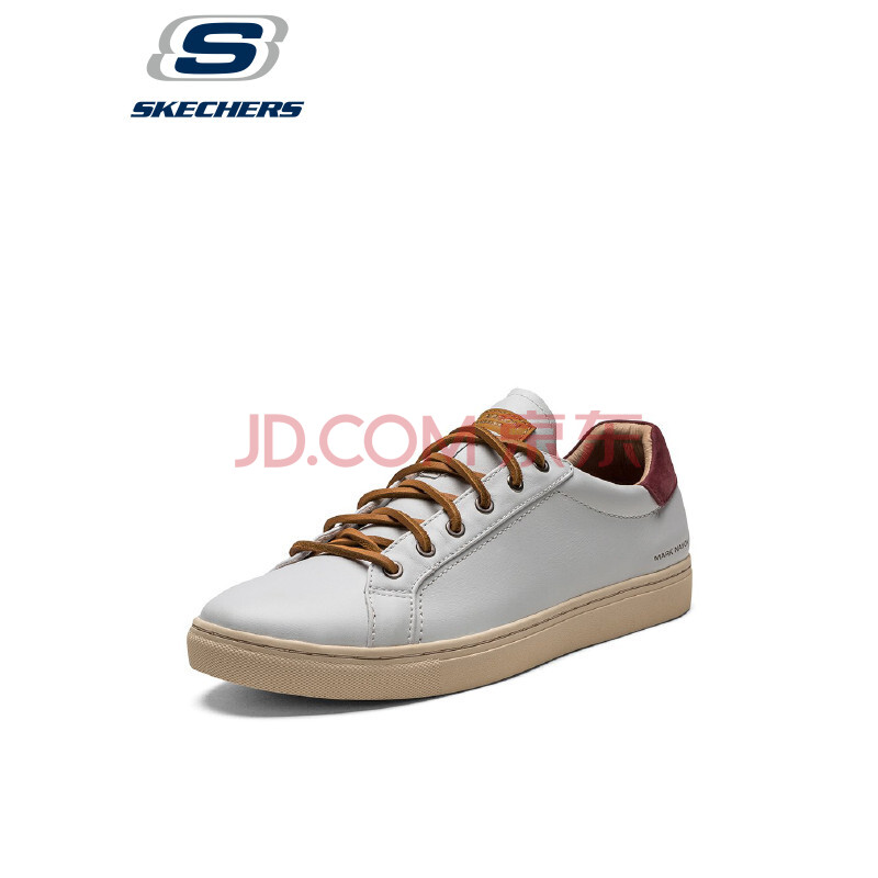 ˹¿ÆæSKECHERS Skechers пîÐÝÏÐÄÐЬ ʱÉÐС°×Ð¬ÊæÊʵͰï°åЬ °×É«Å侯ºìÉ« 260(41)