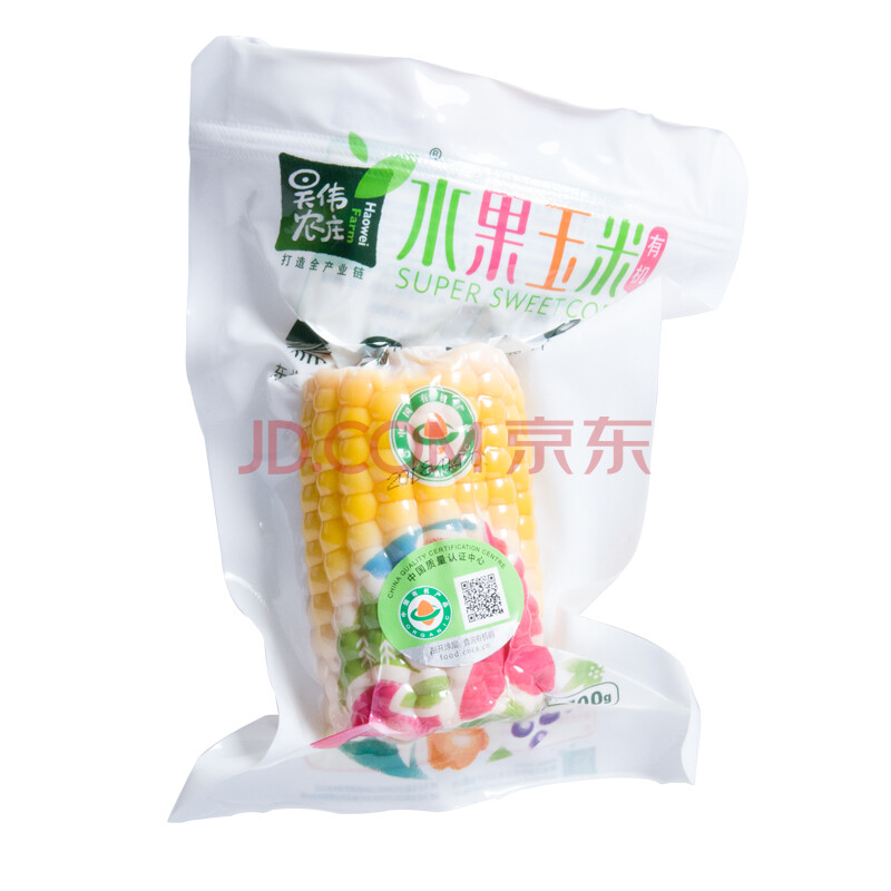 昊伟农庄 水果玉米 肯德基玉米 非转基因甜玉米段100g 十只装