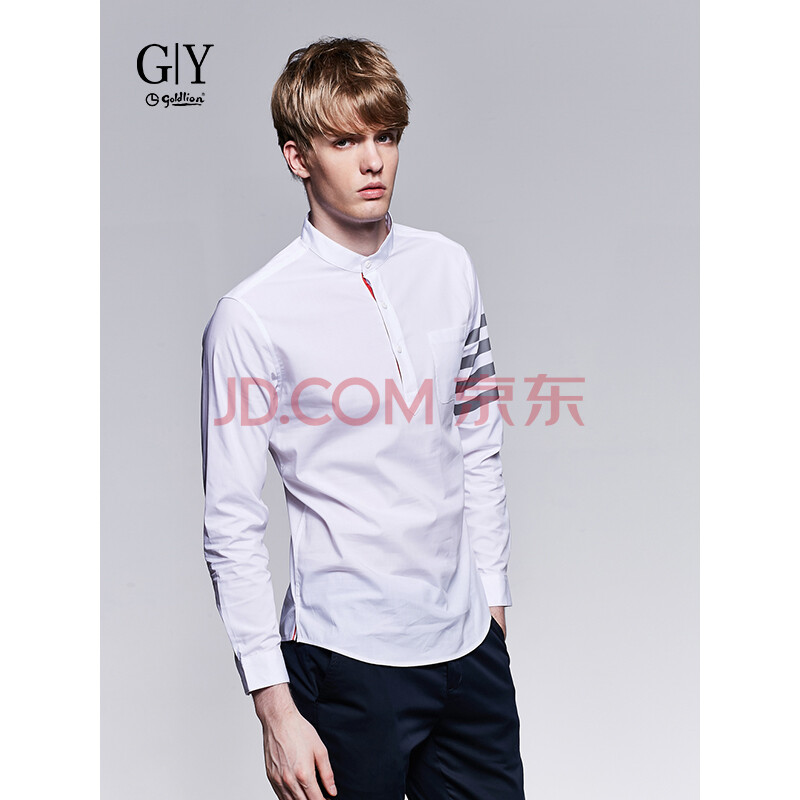 金利來GY服飾 時尚休閑襯衫 CCYB079-GB108 白色 2XL