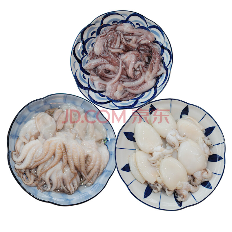簡單滋味 海鮮火鍋套餐 (墨魚仔200g 八爪魚200g 魷魚須200g) 600g 袋裝 海鮮水產