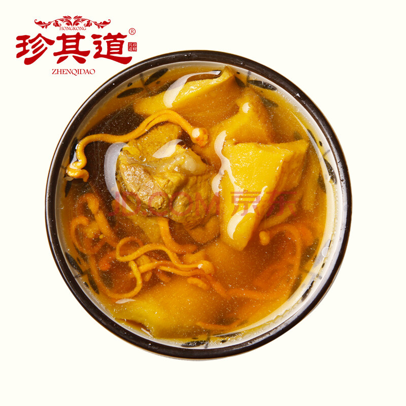 珍其道 广东老火汤 虫草花螺片 广式靓汤 煲汤食材汤料 1-3人份量