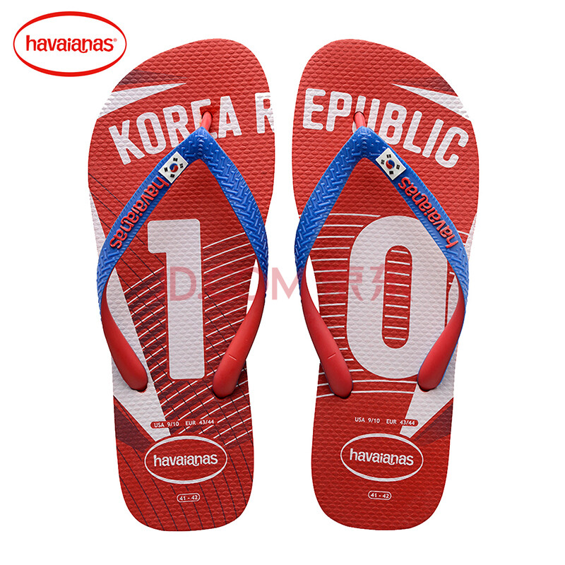 Havaianas°ÍÎ÷2018ÐÂÆ·ÈË×ÖÍÏЬ¿í´øÄпîºìÉ«º«¹ú¹ú¼Ò¶Ó¹þÍßÄÇ 41-42
