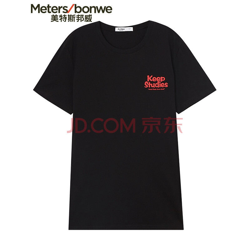 ÃÀÌØË¹°îÍþ Meters Bonwe Äг±Á÷¿¨Í¨Êé¼®¶ÌÐäTÐô 661338 Ó°ºÚ 180/100