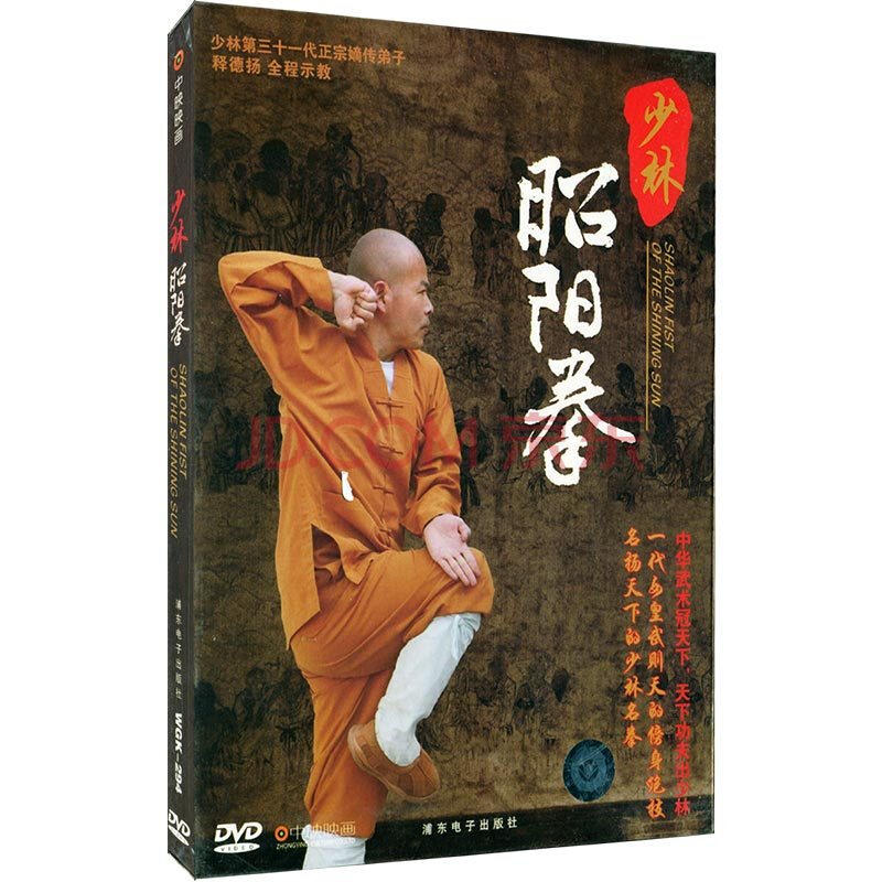 新华书店正版 少林昭阳拳dvd