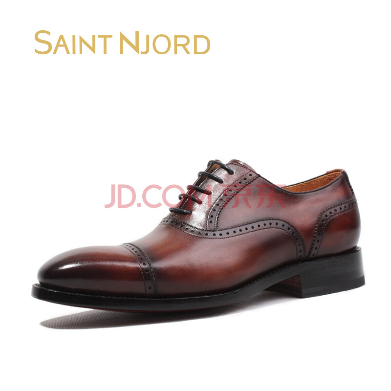 SAINTNJORD/Ê¥ÄáÔ¼µÂ ¸ß¶Ë¹ÌÌØÒìÊÖ¹¤Ð¬Æ¤µ×ЬÈý½ÓÍ·µñ»¨Å£½òЬÄÐÊ¿ÉÌÎñÕýװЬ Âêè§×Ø 40£¨ÊÖ¹¤¶¨ÖÆ20Ì죩