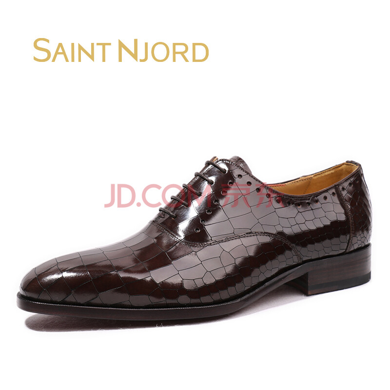 SAINTNJORD/Ê¥ÄáÔ¼µÂ Òâ´óÀû¹ÌÌØÒìÊÖ¹¤Æ¤µ×¸ß¶ËöùÓãÆ¤ÄÐʿƤЬÁÁƤϵ´øÕý×°µÂ±ÈЬ ÁÁרɫ 43£¨ÊÖ¹¤¶¨ÖÆ12-15Ì죩