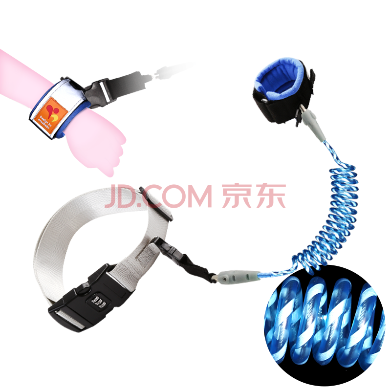 ¡¾´ø·´¹â¾¯Ê¾¡¿¡¾ÊÖ»·Ñü´ø¿ÉÁ½Óá¿ÃÀ¹úÈ»ÑÅ·À×ßʧ´øÇ£ÒýÉþ·À¶ªÉþ¶ùͯ±¦±¦·À×ßʧÊÖ»·åÞÍÞÉþ 2.5Ã×À¶F030BB-·´¹âÊÖ»·Ñü´øÁ½Óÿî