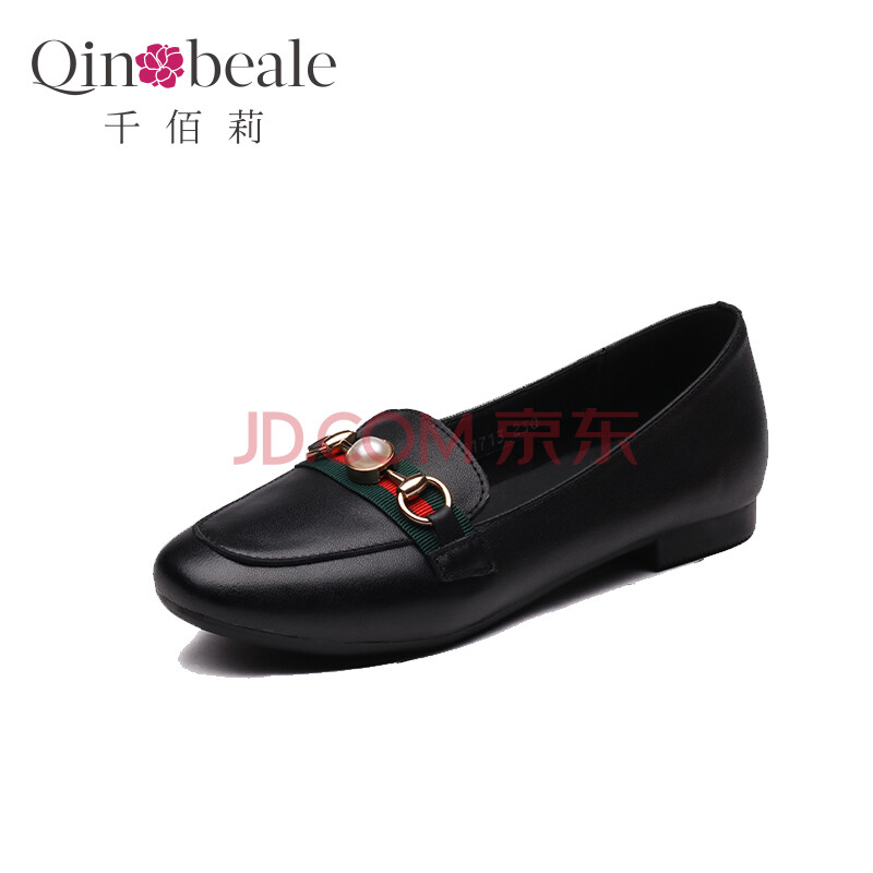 ǧ°ÛÀò Qin&beale ʱÉÐÓ¢Â׷緽ͷŮʿdz¿Úƽµ×µ¥Ð¬¶¹¶¹Ð¬Å®Ò»½ÅµÅ 56D1713ºÚÉ« 38