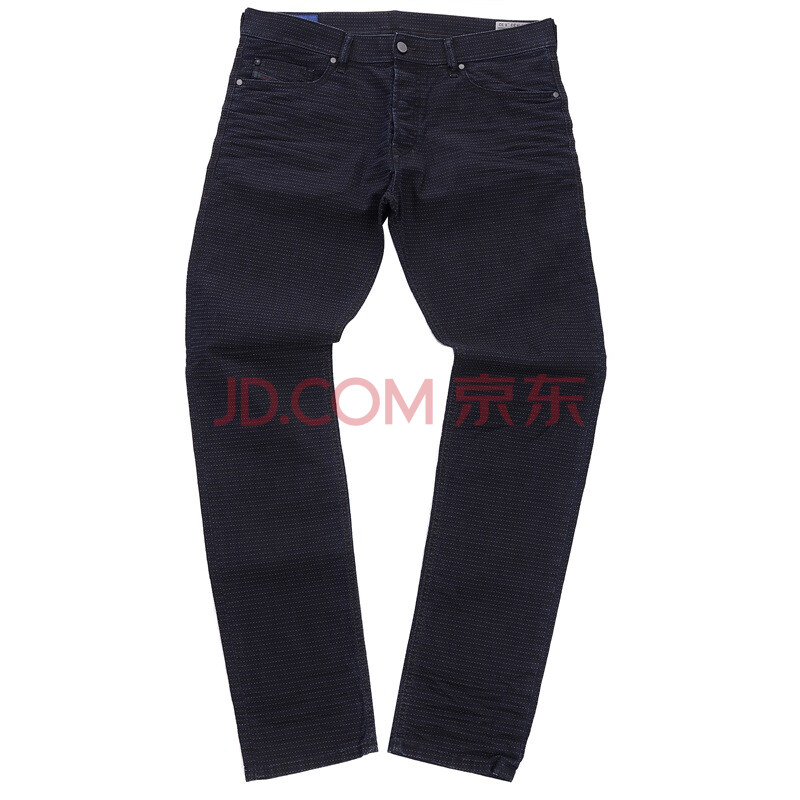 【迪赛男款牛仔裤】diesel 迪赛 男款深蓝色棉氨纶裤