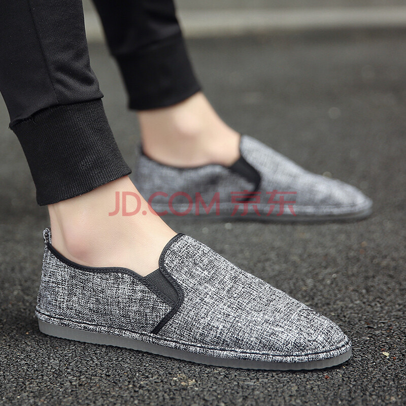 ½ÜóÏÍ¸ÆøÑÇÂ鲼ЬÄÐʱÉмݳµÐ¬´«Í³²¼Ð¬ÄÐÇá±ãÒ»½ÅµÅÀÁÈËЬÐÝÏж¹¶¹Ð¬ ºÚÉ« 44