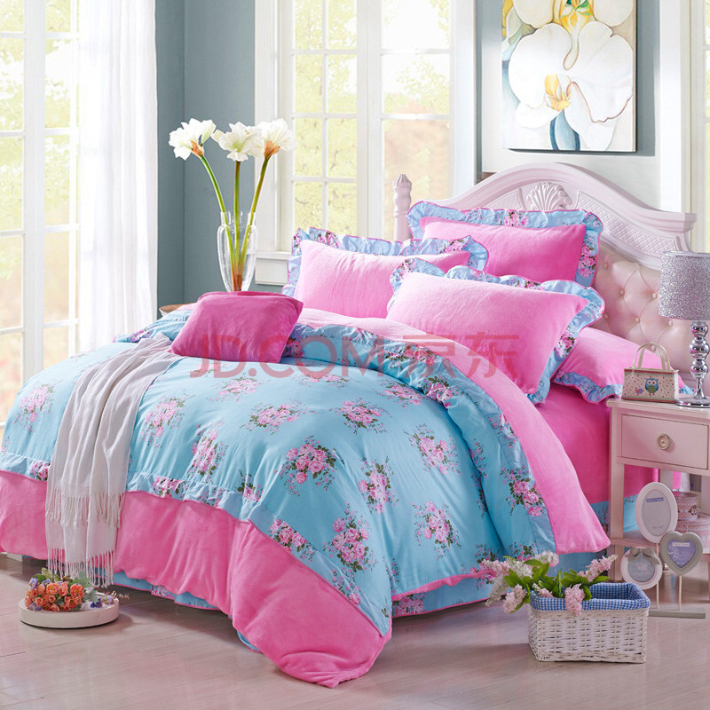 韩版四件套单双人18m加厚卡便宜价格 质量好