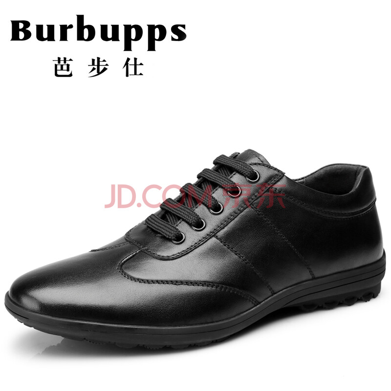 Burbupps°Å²½ÊËÄÐÐ¬ÕæÆ¤ÉÌÎñÐÝÏÐЬÏļ¾Ô²Í·°Ù´îƤЬϵ´øÐ¬×Ó ºÚÉ«-±ê×¼Âë 41