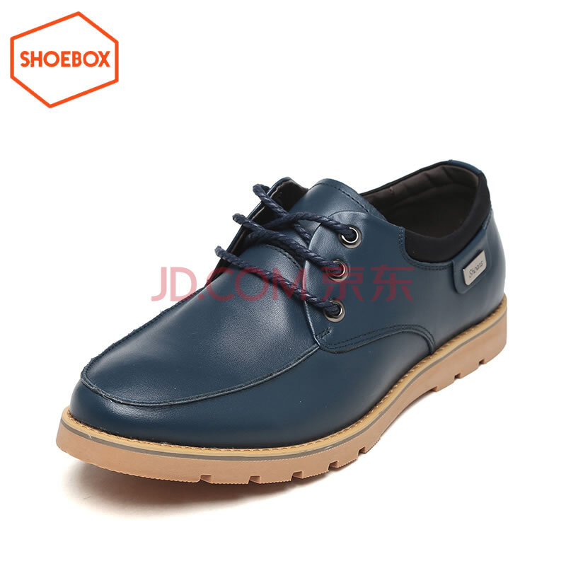 shoeboxЬ¹ñ/°Â˼ÎÄ ÄÐЬÉÌÎñÐÝÏÐЬϵ´øÄÐÊ¿µ¥Ð¬Ô²Í·Æ¤Ð¬ À¶É« 43