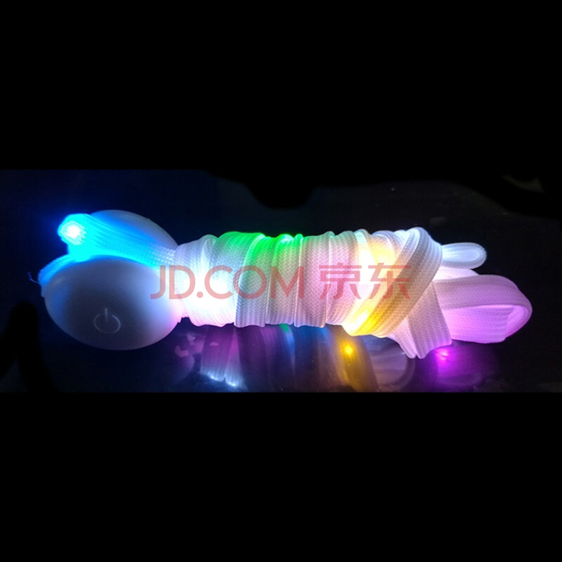 LED µç×Ó·¢¹âÆß²ÊЬ´øÁï±ùÉÁ¹âÒ¹¹âЬ´øÀÁÈËЬ´ø³±È˵ƴøÓ«¹âЬ´øcmz °×É« 1.1Ã×(5²Ê)