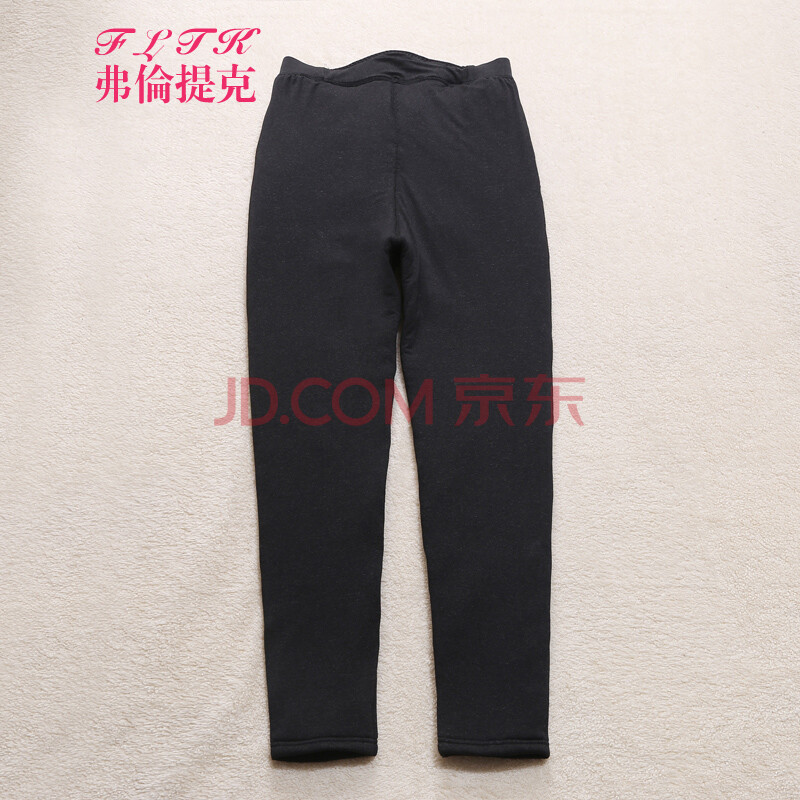弗倫提克正品中老年秋冬保暖内衣加厚驼绒压条男棉裤 男加绒裤柔软加厚 深蓝色 XXL