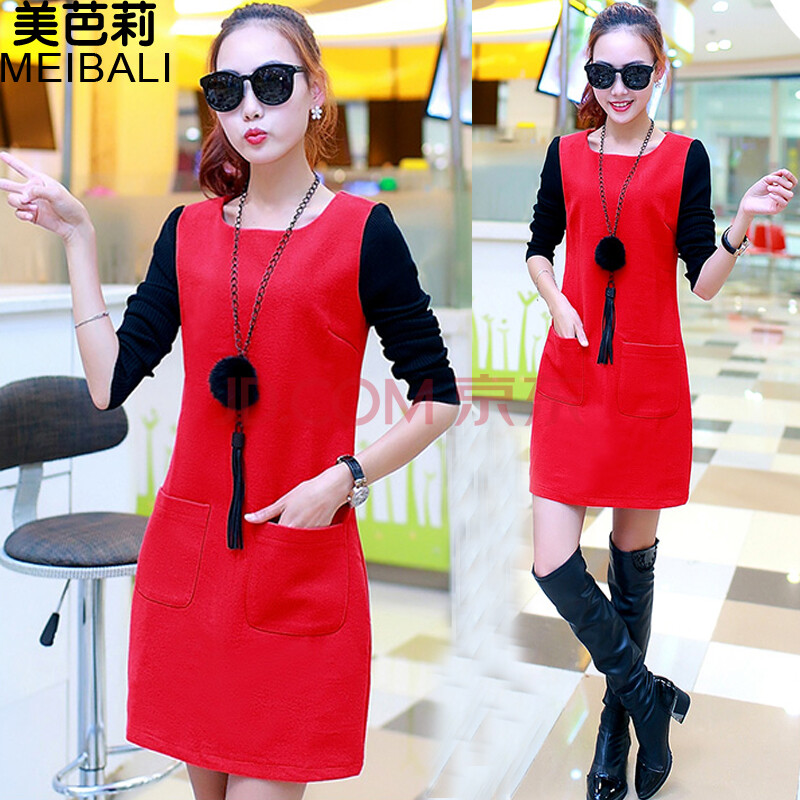 秋冬连衣裙女针织加厚牌子品质好 新款好用