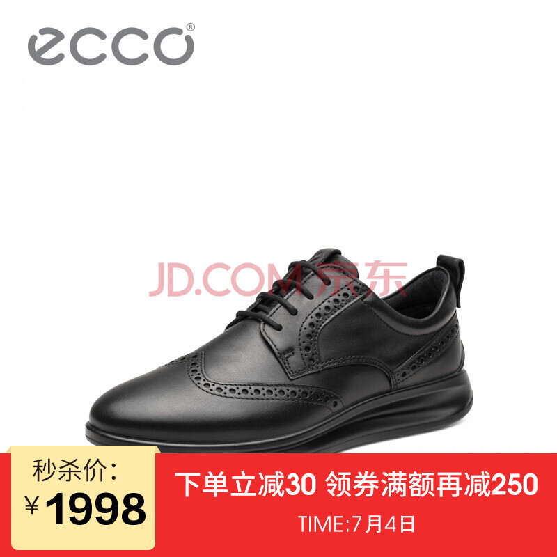ECCO°®²½ÄÐÊ¿³±Á÷ÉÌÎñƤЬ ¾«Ö¿¾»¨Éè¼ÆÊ±ÉÐϵ´øÐ¬ ÑÅÊË640004 ºÚÉ«64000401001 42